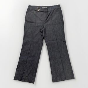 The Platinum Trouser By Chicos Size 3 Dark Blue Jeans Pants Flare US Sz 16